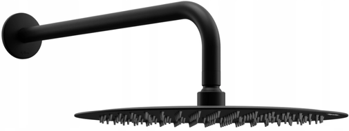 Mexen Slim 25 cm lietaus dušo galvutė su dušo rankena, juoda - 79225211-70