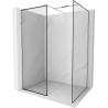 Mexen Kioto dušo sienelė Walk-in 70 x 70 cm, juodas raštas, chromas - 800-070-202-01-70-070