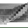 Mexen Kioto Walk-in dušo siena 140 x 90 cm, juodas raštas, chromas - 800-140-202-01-70-090