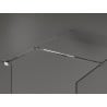 Mexen Kioto dušo sienelė Walk-in 150 x 90 cm, skaidri, chromuota - 800-150-202-01-00-090