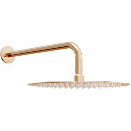 Mexen Slim 30 cm dušo galvutė su dušo rankena, rožinis auksas - 79230211-60