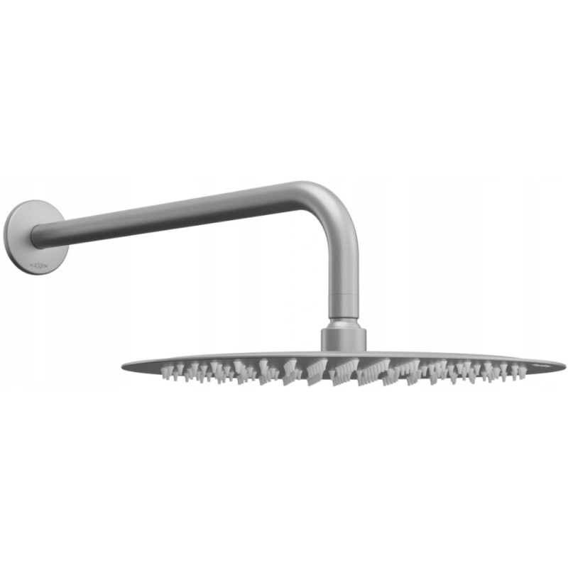 Mexen Slim lietaus dušo galvutė 30 cm su dušo rankena, šlifuotas ginklų pilkas - 79230211-66