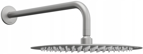 Mexen Slim lietaus dušo galvutė 30 cm su dušo rankena, šlifuotas ginklų pilkas - 79230211-66