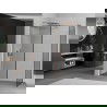 Mexen Kioto dušo sienelė Walk-in 160 x 80 cm, juodas raštas, šlifuota varinė - 800-160-202-65-70-080