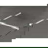 Mexen Kioto pratęsimo dušo siena Walk-in 150 x 75 cm, skaidrus, baltas - 800-150-202-20-00-075