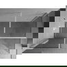 Mexen Kioto Walk-in dušo siena 155 x 110 cm, skaidri, balta - 800-155-202-20-00-110