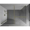 Mexen Kioto Walk-in dušo siena 80 x 70 cm, skaidri, auksinė - 800-080-202-50-00-070