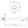 Mexen Cube DR02 paslėptas vonios ir dušo rinkinio su lietaus dušu 30 cm, juodas - 77503DR0230-70