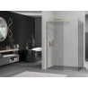 Mexen Kioto walk-in dušo siena 130 x 75 cm, permatoma, auksinė - 800-130-202-50-00-075