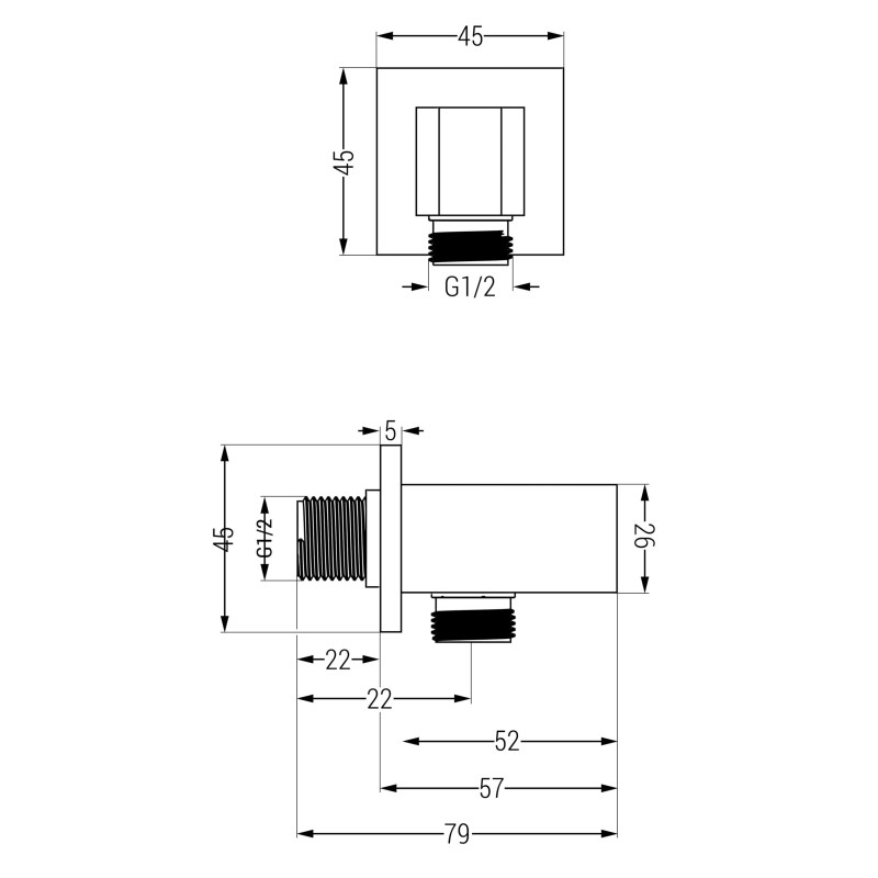 Mexen Cube DR02 potinkinis vonios ir dušo komplektas su lietaus dušu 25 cm, poliruota tamsiai pilka - 77503DR0225-66