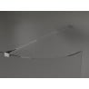 Mexen Kioto-R apvali dušo sienelė Walk-in 100 x 200 cm, permatoma 8 mm, chromuota - 800-100-101-01-06