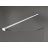 Mexen Kioto-R užapvalinta dušo sienelė Walk-in 80 x 200 cm, 8 mm skaidri, balta - 800-080-101-20-06