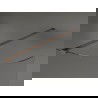 Mexen Kioto suapvalinta dušo sienelė 130 x 200 cm, Skaidrus 8 mm, Rožinio aukso - 800-130-101-60-06