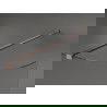 Mexen Kioto kampinė dušo siena Walk-in 100 x 200 cm, skaidrus 8 mm, šlifuota varis - 800-100-101-65-06