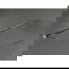 Mexen Kioto suapvalinta dušo siena Walk-in 100 x 200 cm, permatomas 8 mm, gun metal - 800-100-101-95-06