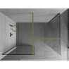 Mexen Kioto dušo siena Walk-in 180 x 85 cm, permatomas, auksinė šlifuota - 800-180-202-55-00-085