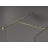 Mexen Kioto dušo siena Walk-in 180 x 85 cm, permatomas, auksinė šlifuota - 800-180-202-55-00-085