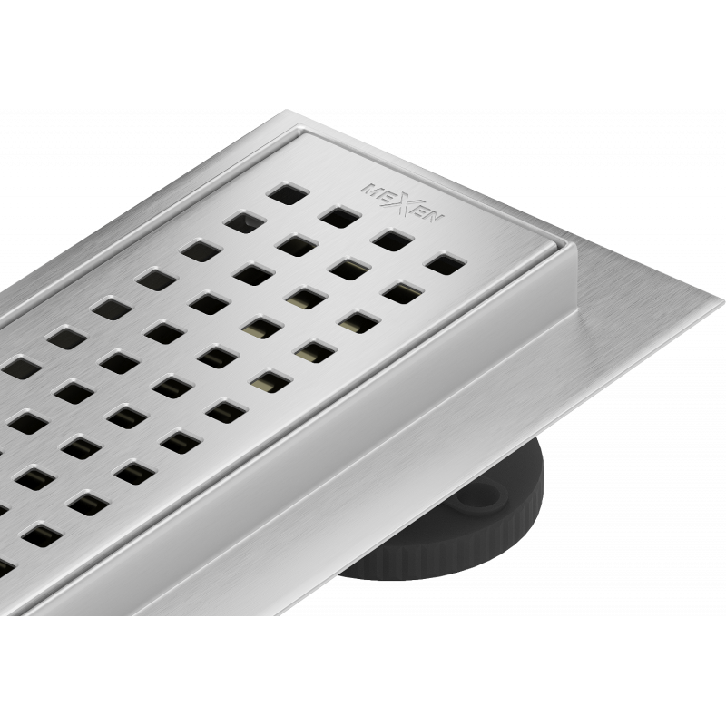 Mexen Flat 360° M08 linijinis pasisukantis nutekamasis latakas 100 cm, inoksas - 1025100-40