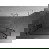 Mexen Kioto laisvai stovinti dušo siena 110 x 30 x 30 cm, juodas raštas, chromas - 800-110-030-222-01-70-030
