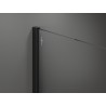 Mexen Kioto dušo siena Walk-in 135 x 100 cm, permatomas, juodas - 800-135-202-70-00-100
