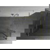 Mexen Kioto laisvas dušo sienelė 115 x 30 x 30 cm, permatoma, auksinė - 800-115-030-222-50-00-030
