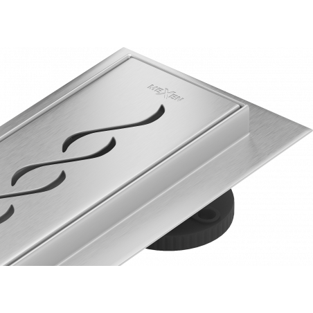 Mexen Flat 360° M18 pasukamas linijinis vandens nutekėjimas 100 cm, inox - 1023100-40