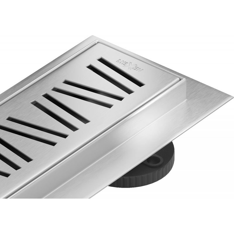 Mexen Flat 360° M22 pasukamas linijinis nubėgimas 80 cm, inox - 1029080-40