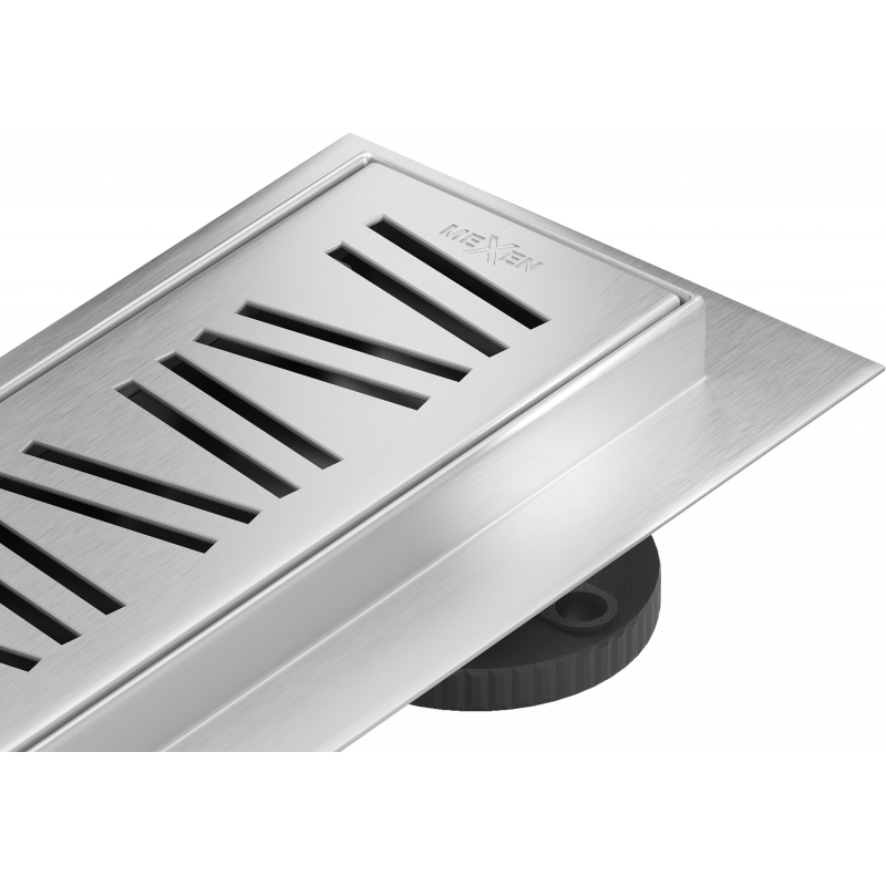 Mexen Flat 360° M22 linijinis nutekėjimas su pasukamu sifonu 100 cm, inox - 1029100-40