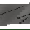 Mexen Kioto laisvai stovinti dušo siena 100 x 30 x 30 cm, skaidri, juoda - 800-100-030-222-70-00-030