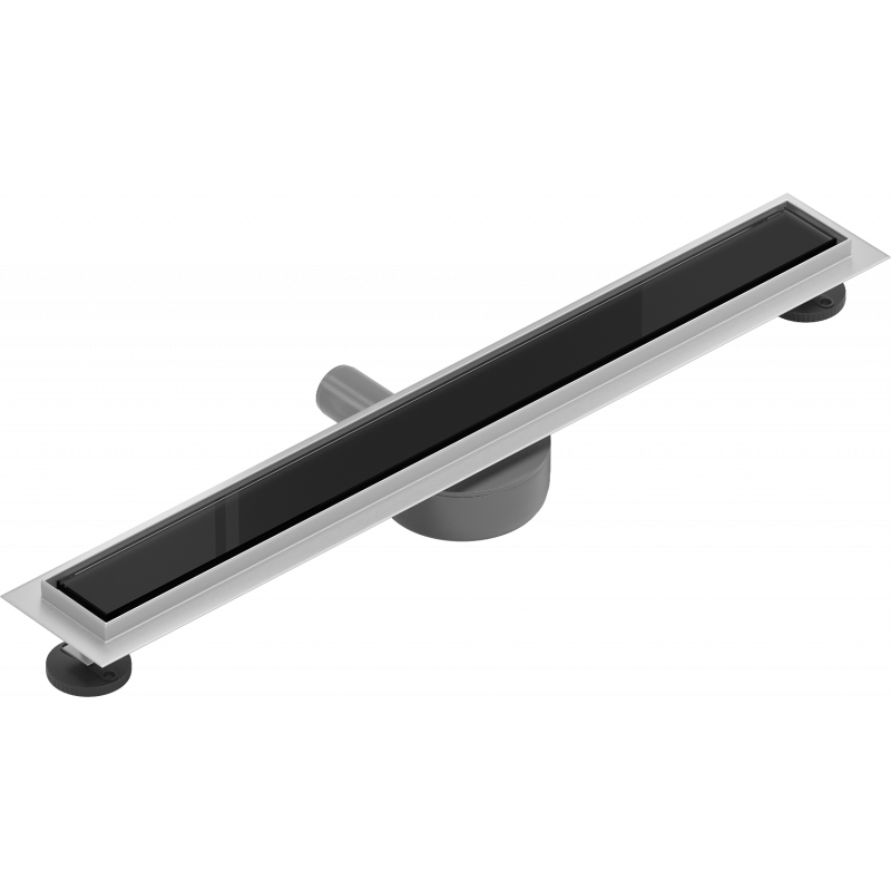 Mexen Flat 360° MGB sukamasis linijinis nutekėjimas 70 cm, juodas stiklas - 1026070-40
