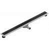 Mexen Flat 360° MGB linijinis rotacinis nutekėjimas 80 cm, Juodas stiklas - 1026080-40
