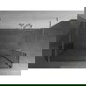 Mexen Kioto laisvai pastatoma dušo siena 130 x 30 x 30 cm, skaidri, šlifuota nikelio spalva - 800-130-030-222-97-00-030