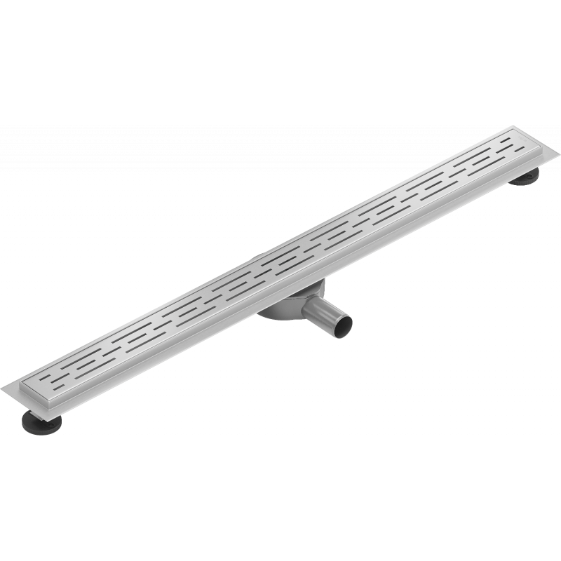 Mexen Flat 360° M01 besisukantis linijinis nuotekų nutekėjimas 80 cm, inox - 1020080-40