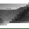 Mexen Kioto Walk-in dušo kabina 140 x 70 cm, juodas raštas, chromas - 800-140-212-01-70-070