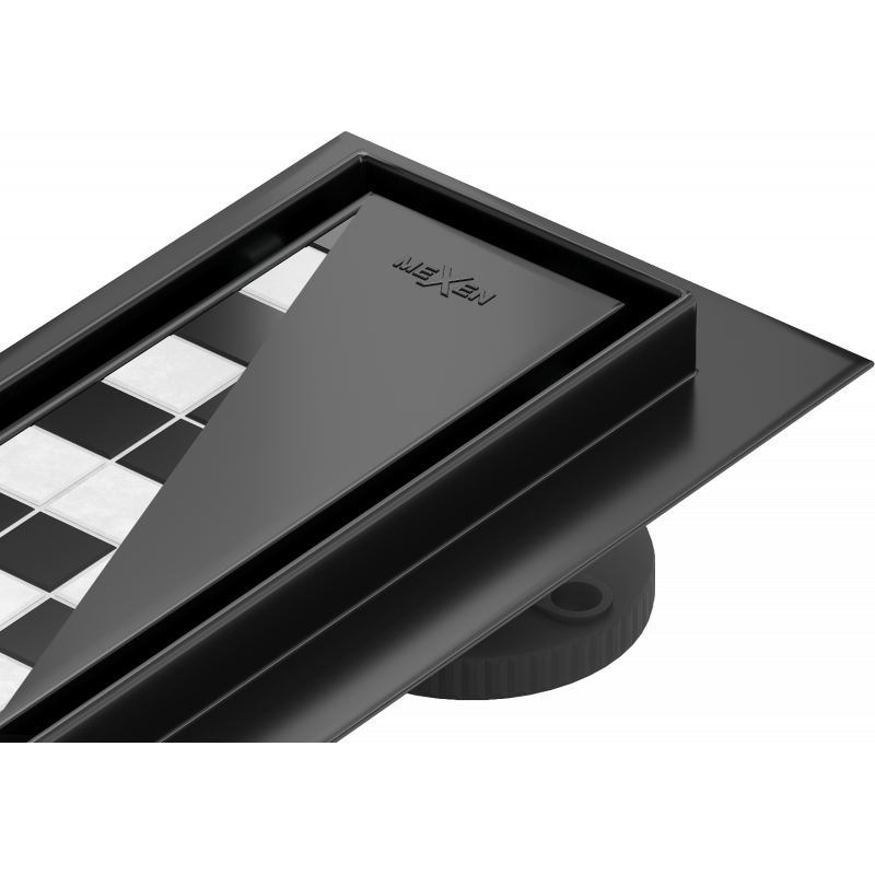 Mexen Flat M13 linijinis nutekėjimas 2-in-1 80 cm, juodas - 1710080-15