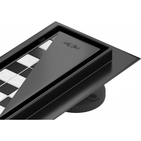 Mexen Flat M13 linijinis nutekėjimas 2-in-1 80 cm, juodas - 1710080-15