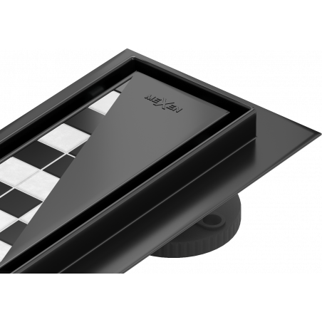 Mexen Flat M13 linijinis nutekėjimas 2in1 90 cm, juodas - 1710090-15