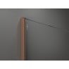 Mexen Kioto dušo siena Walk-in 125 x 100 cm, skaidri, šlifuota varis - 800-125-202-65-00-100