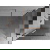 Mexen Kioto Walk-in dušo siena 135 x 70 cm, skaidrus, šlifuota varis - 800-135-202-65-00-070