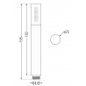 Mexen Kai DR70 potinkinis vonios ir dušo komplektas su lietaus dušu30 cm, Balta - 77602DR70301-20