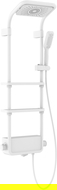 Mexen Dazz potinkinis dušo komplektas su lietaus dušu ir baterija, baltas - 78107-20