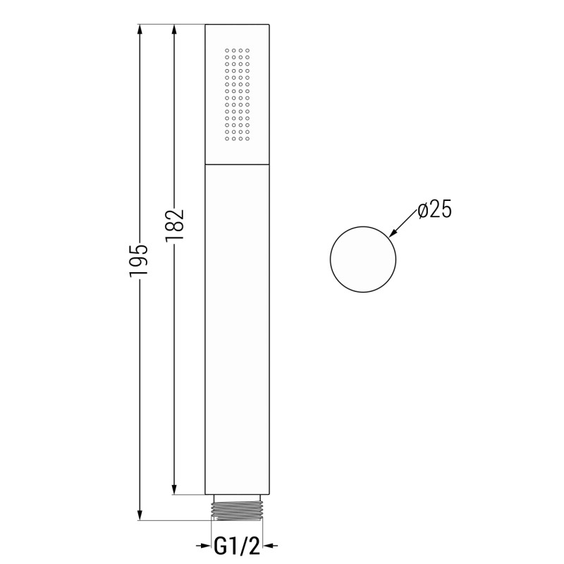 Mexen Kai DR70 po vonios ir dušo komplektas su 30 cm galvos lietaus dušu, šlifuota tamsiai pilka gun - 77602DR70301-66