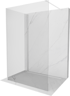 Mexen Kioto Dušo siena Walk-in 140 x 120 cm, permatoma, balta - 800-140-212-20-00-120
