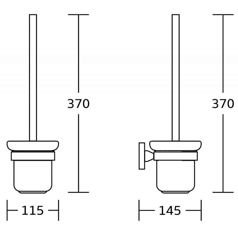 Mexen Rufo tualetinis šepetys, auksinis - 7050950-50