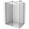 Mexen Kioto Dušo sienelė Walk-in 140 x 70 cm, juodas rėmas, juoda - 800-140-202-70-70-070
