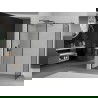 Mexen Kioto Walk-in dušo sienelė 160 x 90 cm, juodas raštas, juoda - 800-160-202-70-70-090