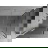 Mexen Kioto walk-in dušo sienelė 160 x 80 cm, juodas raštas, šlifuotas nikelis - 800-160-202-97-70-080