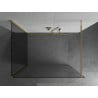 Mexen Kioto Walk-in dušo sienelė 140 x 75 cm, skaidri, auksinė - 800-140-212-50-00-075