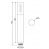 Mexen Kai DR70 potinkinis vonios ir dušo komplektas su lietaus dušu25 cm, Auksinė - 77602DR70251-50