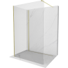 Mexen Kioto walk-in dušo siena 135 x 70 cm, skaidri, šlifuota auksinė - 800-135-212-55-00-070
